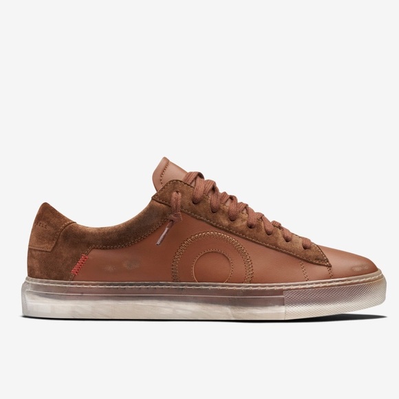 Oliver Cabell Other - NEW Oliver Cabell Low 1 Leather Sneaker in Lion Ghost Brown / Clear Size 41 / 8